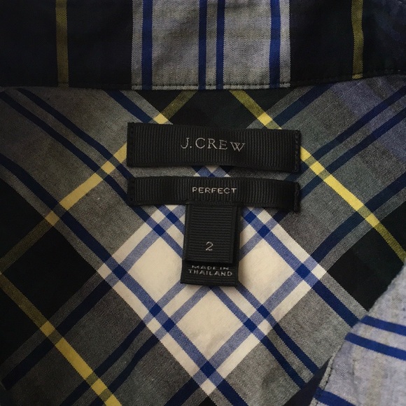 JCREW Check Print Bottom-Up Shirt - Picture 5 of 5